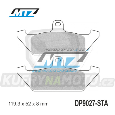 Destičky brzdové DP9027-STA - směs Standard