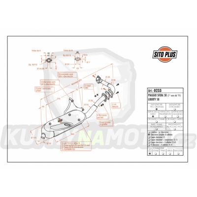 Výfuk Leo Vince Piaggio SFERA 50 2nd edition 1995 > SITOPLUS LVKN770-0233