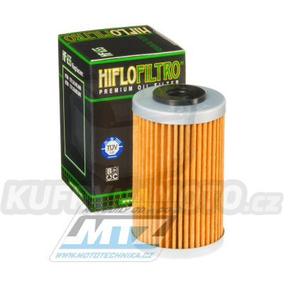 Filtr olejový HF655 (HifloFiltro) - Husaberg FE250+FE390 Enduro+FE450 Enduro + FE501 + FE570 Enduro + Husqvarna FC450 + FE450 + KTM 250EXCF + 250XCF + 450EXC + 450XCF + 450XCW + 500EXC + 690 Supermoto R