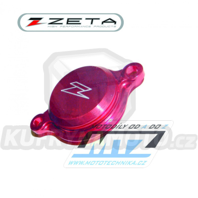 Víko olejového filtru - ZETA ZE90-1363 - Yamaha YZF250+YZF250X / 14-20 + YZF450+YZF450X / 10-20 + WRF250 / 15-20 + WRF450 / 16-20 - červené