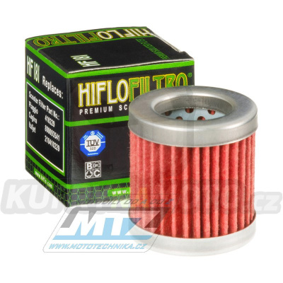 Filtr olejový HF181 (HifloFiltro) - Aprilia 125 Habana+125 Habana Custom+125 Mojito Retro + Cagiva 125 Cucciolo / Nuvola + Italjet 125 Torpedo + Piaggio 125LX4 Hexagon + 125 Liberty + 125 Sfera FL + 125 Vespa