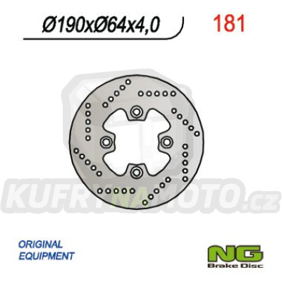 Brzdový kotouč moto NG 181