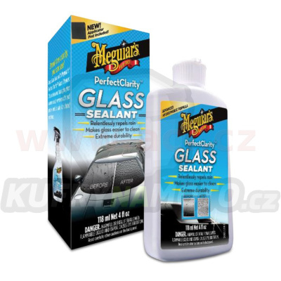 MEGUIARS Perfect Clarity Glass Sealant - efekt tekutých stěračů, 118 ml