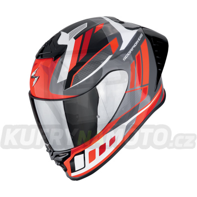 Moto přilba SCORPION EXO-R1 EVO II AIR VITAL šedo/bílo/červená