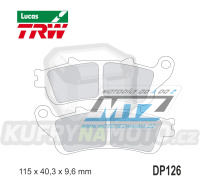 Destičky brzdové DP126-LU TRW Lucas MCB693 - směs Allround