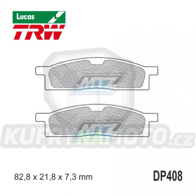 Destičky brzdové DP408-LU TRW Lucas MCB558 - směs Allround