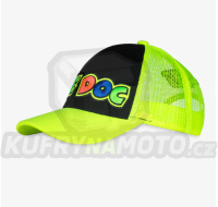 Dětská kšiltovka VR46 THE DOC černo/fluo žlutá 504528