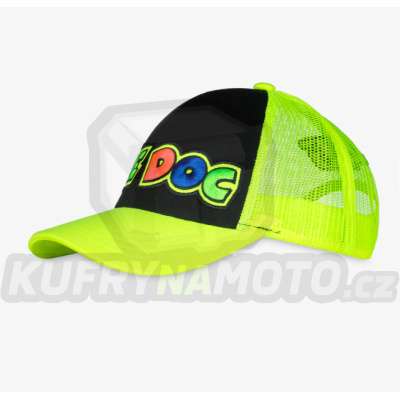 Dětská kšiltovka VR46 THE DOC černo/fluo žlutá 504528