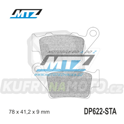 Destičky brzdové DP622-STA - směs Standard