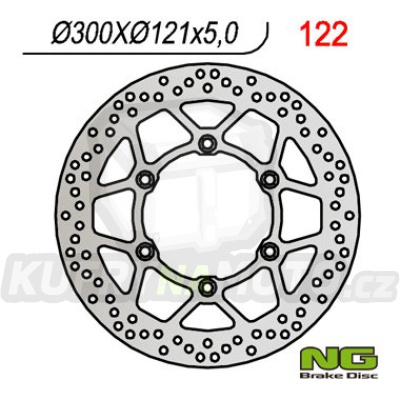 Brzdový kotouč moto NG 122