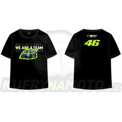 Dětské triko VR46 WRT WE ARE TEAM černé 497504