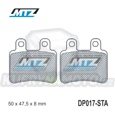 Destičky brzdové DP017-STA - směs Standard