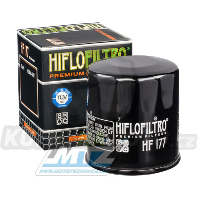 Filtr olejový HF177 (HifloFiltro) - Buell 500 Blast + 900 Firebolt + 900 Lightning + 1200 Lightning + 1200 Ulysses + CF Moto MT650+NK650+GT650+SR450