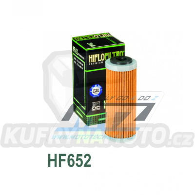 Filtr olejový HF652 (HifloFiltro) - KTM EXCF+SXF+XCF+SMR + Husaberg FE + Husqvarna FE250+FE350+FE450+FE501 + FC250+FC350+FC450 + Gas-Gas MCF+ECF+EXF