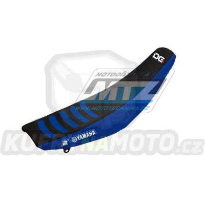 Potah sedla Yamaha YZF250 / 14-18 + YZF450 / 14-17 + WRF250 / 15-19 + WRF450 / 16-18 - barva černo-modrá - typ potahu DG3