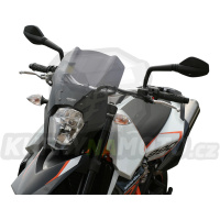 Moto plexi MRA KTM 990 Supermoto SM SMR 2008 - typ turistický T černé saténové