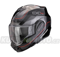 Moto přilba SCORPION EXO-TECH EVO PRO COMMUTA černo/stříbrno/červená