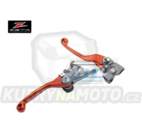 Sada výklopných páček ZETA PIVOT - ZETA ZE44-4107 - KTM SX+EXC (brzda Brembo 05-13 / spojka Brembo / 06-17) + Husqvarna TC250+TE250+TC449+TE449+TC511+TE511 + Sherco SE+SEF - oranžové