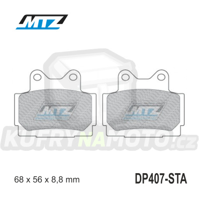 Destičky brzdové DP407-STA - směs Standard