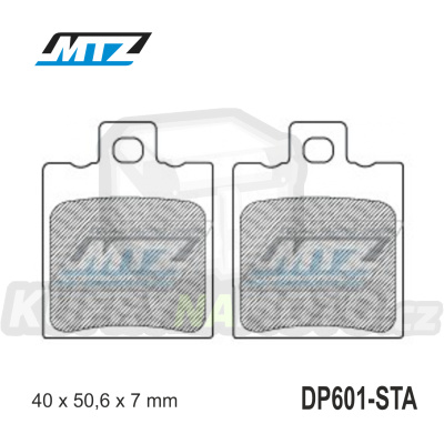 Destičky brzdové DP601-STA - směs Standard