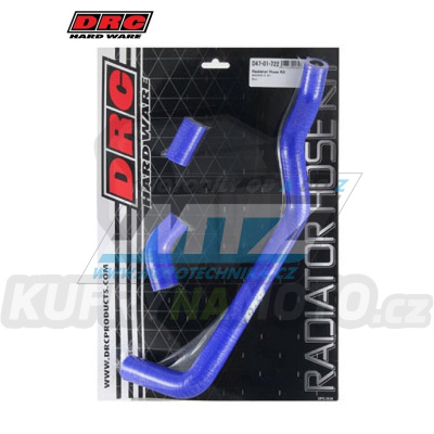 Hadice chladiče DRC RADIATOR HOSE KIT - DRC D47-01-722 - Yamaha WR250X + WR250R / 07-20 - modré (sada 3ks)