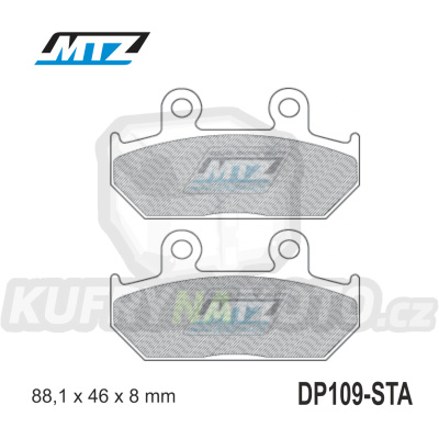 Destičky brzdové DP109-STA - směs Standard