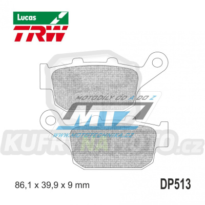 Destičky brzdové DP513-LU TRW Lucas MCB841 - směs Allround