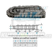 Řetěz rozvodový / vyvažovací hřídel DID 06BHSDH (spojený) - Kawasaki KLR600 / 84-94 + KLR650 / 87-04 + KLR500 + KL600 Tengai / 89-92