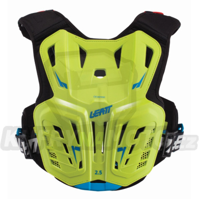 LEATT chránič hrudi 2.5 JUNIOR LIME / BLUE (147-159CM) BARVA ŽLUTÁ FLUO / MODRÁ-5017120143-akce