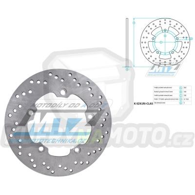 Kotouč brzdový (240/120/5D) - Suzuki GW250Inazuma+GSR600+SFV650Gladius+GSF650Bandit + GSX650F+SV650+GSR750 + GSF1200Bandit+GSF1250Bandit+GSX1250FA