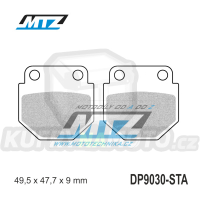 Destičky brzdové DP9030-STA - směs Standard