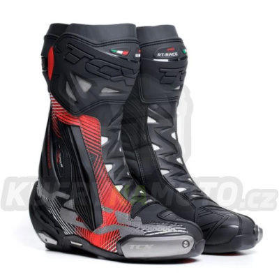 Moto boty TCX RT-RACE PRO AIR černo/červeno/bílé