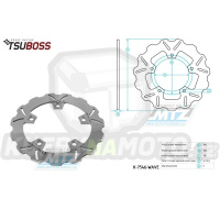 Kotouč brzdový (240/115/5D) zubatý desing - BMW G310GS / 17-21 + G310R / 16-21 + Honda CTX700+Integra700+NC750+NM4 750Vultus