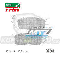 Destičky brzdové DP501-LU TRW Lucas MCB599 - směs Allround