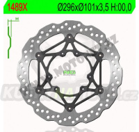 Brzdový kotouč moto NG 1489X