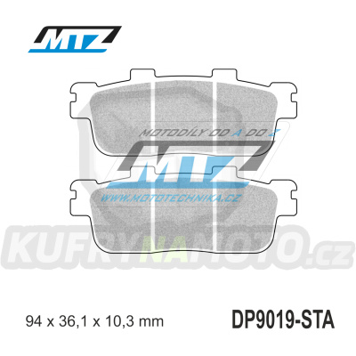 Destičky brzdové DP9019-STA - směs Standard