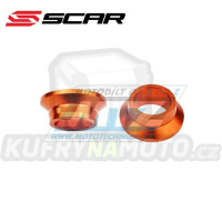 Rozpěrky na osu zadního kola SCAR - KTM 125SX+SX150+SX250 / 13-22 + 250SXF+350SXF+450SXF / 13-22 + Husqvarna FC250+FC350+FC450+TC125+TC250 + Gas-Gas - oranžové