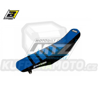 Potah sedla Yamaha YZF250+YZF450 / 06-09 + WRF250 / 07-14 + WRF450 / 07-11 - barva černo-modrá - typ potahu ZEBRA