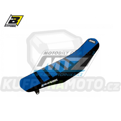 Potah sedla Yamaha YZF250+YZF450 / 06-09 + WRF250 / 07-14 + WRF450 / 07-11 - barva černo-modrá - typ potahu ZEBRA