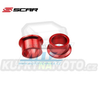 Rozpěrky na osu zadního kola SCAR - Suzuki RMZ250 / 04-24 + RMZ450 / 05-24 + RMX450Z / 10-19 - červené