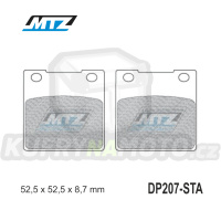 Destičky brzdové DP207-STA - směs Standard