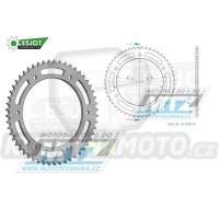 Rozeta ocelová (převodník) 15063-52zubů ESJOT 50-15063-52 - Hyosung 125 GT R Comet / 09-12 + 125 GT Naked / 03-11 + 125 GT R Supersport / 06-08 + 125 GT+125 GT R EFI / 10-12
