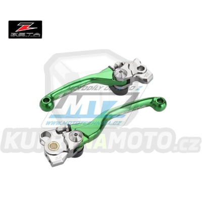 Sada výklopných páček ZETA PIVOT - ZETA ZE44-1124 - Kawasaki KXF450+KX450 / 19-23 + KXF250+KX250 / 21-23 +KX250X+KX450X - zelené