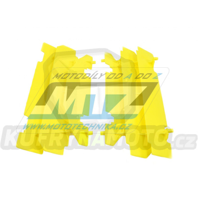 Mřížky chladiče - Suzuki RM125 / 03-11 + RM250 / 99-05 + DRZ400 / 00-23 + DRZ400E+DRZ400S+DRZ400SM - barva žlutá