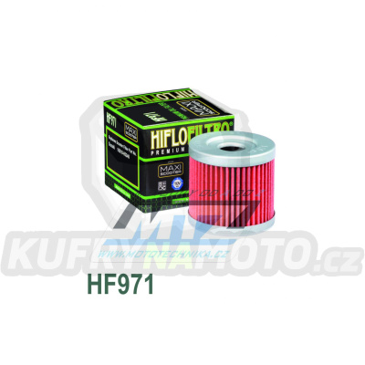 Filtr olejový HF971 (HifloFiltro) - Suzuki AN125 + UC125 Epicuro + UE125 + UH125 Burgman + UX125 SIXteen + AN150 + UC150 Epicuro + UE150 + UX150 SIXteen + UH200 Burgman + AN400 Burgman + AN400 Burgman (ABS) + AN400Z Burgman Executive (ABS)