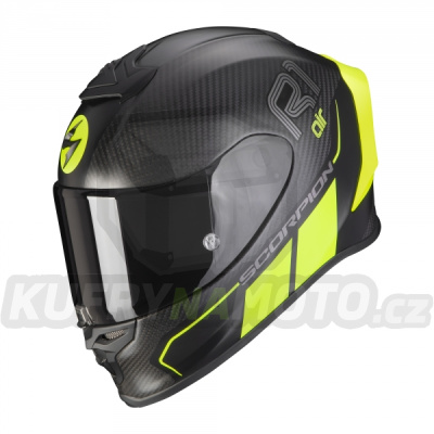 Moto přilba SCORPION EXO-R1 CARBON AIR CORPUS II  matná černo/neonově žlutá