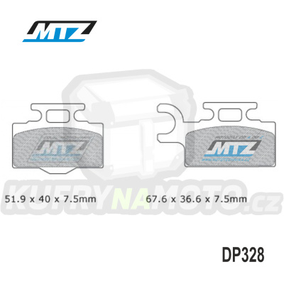 Destičky brzdové DP328-FM - MTZ směs Offroad Profi