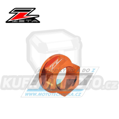 Matice/Šroub osy zadního kola ZETA ZE93-8083 - KTM 125SX+250SX + 250SXF+350SXF+450SXF / 23 + Husqvarna TC125+TC250 + FC250+FC350+FC450 - oranžová