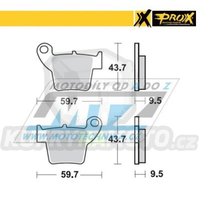 Destičky brzdové DP921 - PROX 37.208202