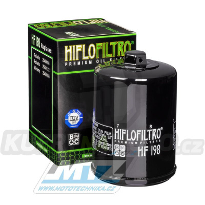 Filtr olejový HF198 (HifloFiltro) - Polaris 500 Ace + 700 Sportsman + 800 Sportsman + 900 Ace + 500 Ranger + 570 Ranger + 700 Ranger + 800 Ranger + 900 Ranger + 1000 RZR + Victory Hammer+ Kingpin+Vegas+Boardwalk + Cross Country+Gunner